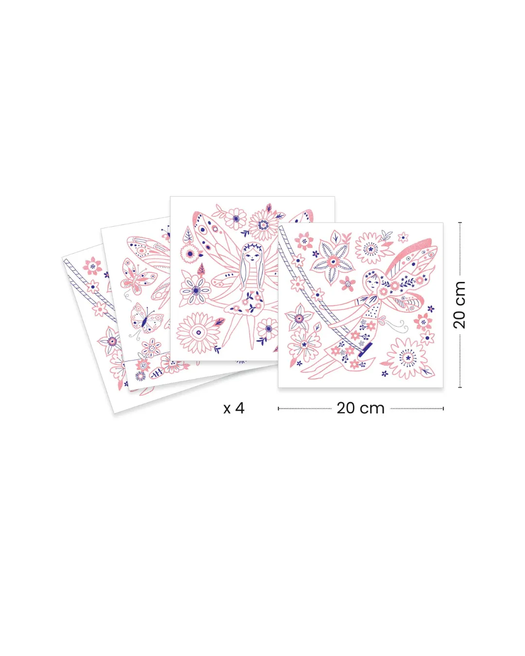Djeco - metaliczne kolorowanki Wróżki Djeco - metaliczne kolorowanki Wróżki