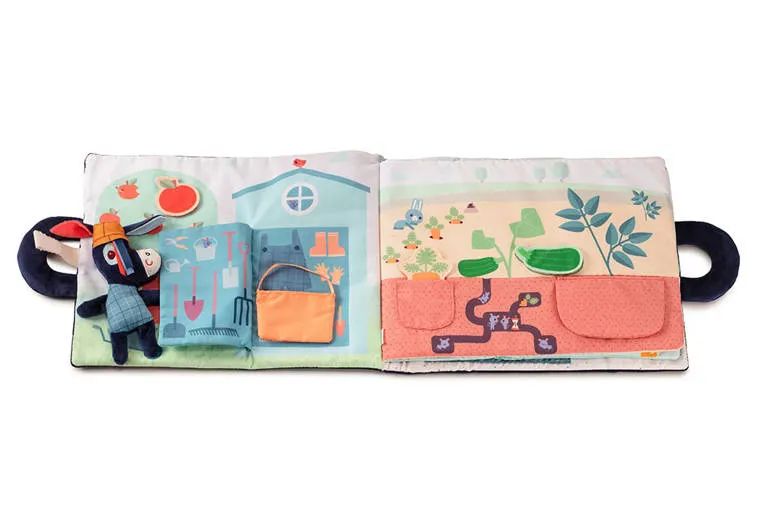 Lilliputiens - miękka książeczka aktywizująca "Osiołek Ignace na farmie" 18 m+ Lilliputiens - miękka książeczka aktywizująca "Osiołek Ignace na farmie" 18 m+