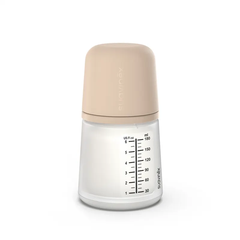 Suavinex - butelka o regulowanym przepływie z silikonowym smoczkiem Zero Zero 180 ml Light Suavinex - butelka o regulowanym przepływie z silikonowym smoczkiem Zero Zero 180 ml Light