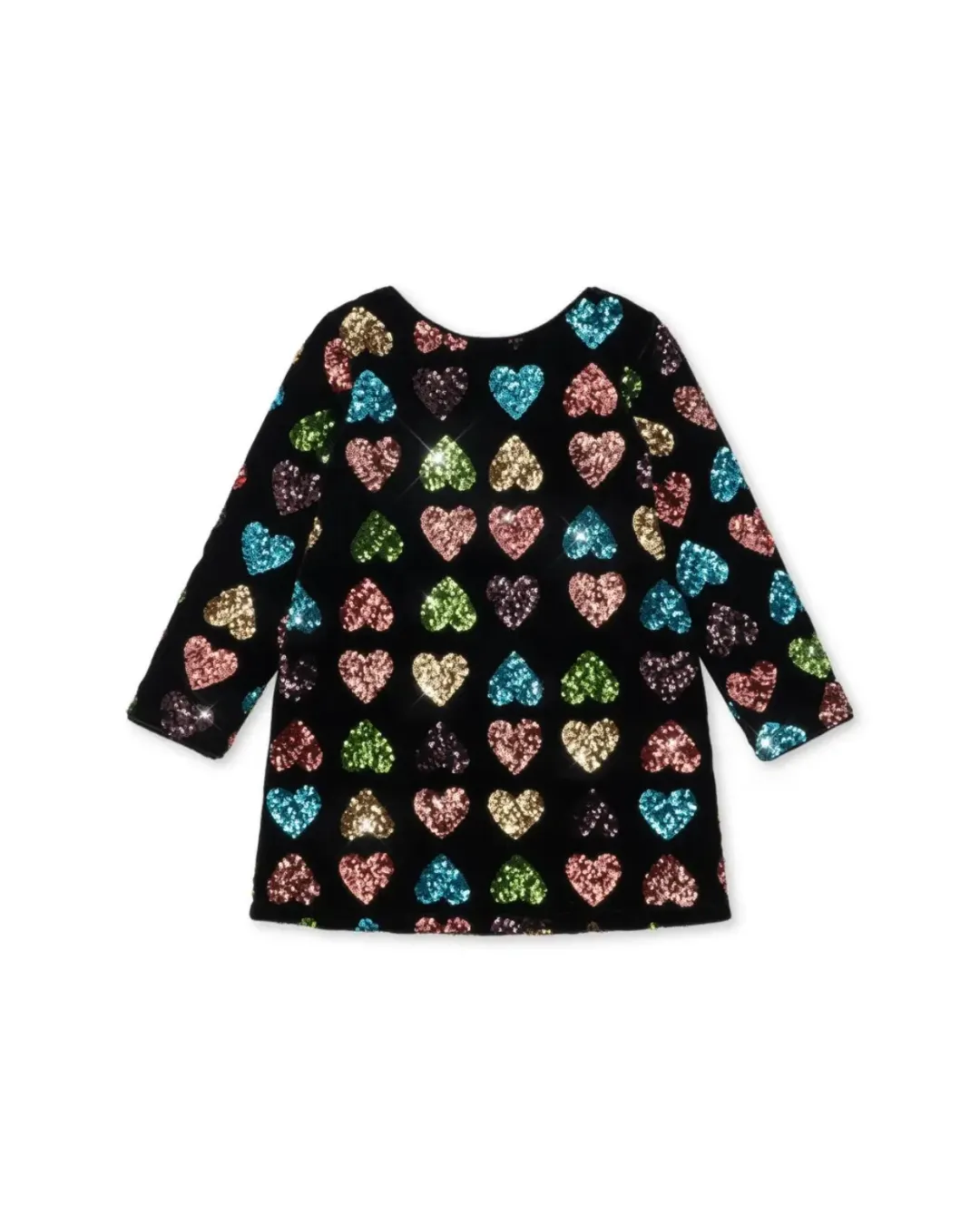 Konges Sløjd – sukienka welurowa Cuore z cekinowymi sercami Amour Sequin Konges Sløjd – sukienka welurowa Cuore z cekinowymi sercami Amour Sequin