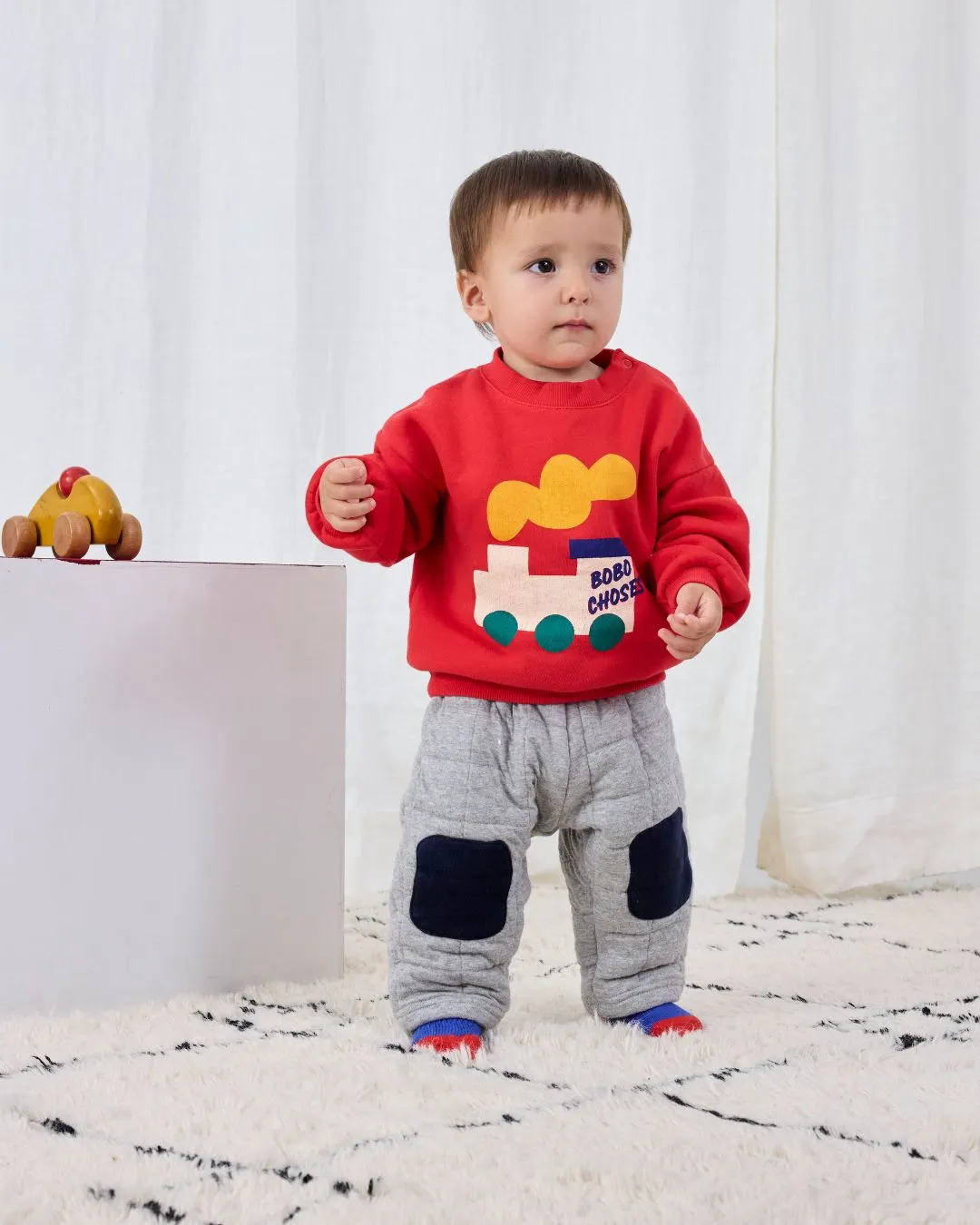 BOBO CHOSES - spodnie dresowe niemowlęce Quilted Jogging Pants BOBO CHOSES - spodnie dresowe niemowlęce Quilted Jogging Pants