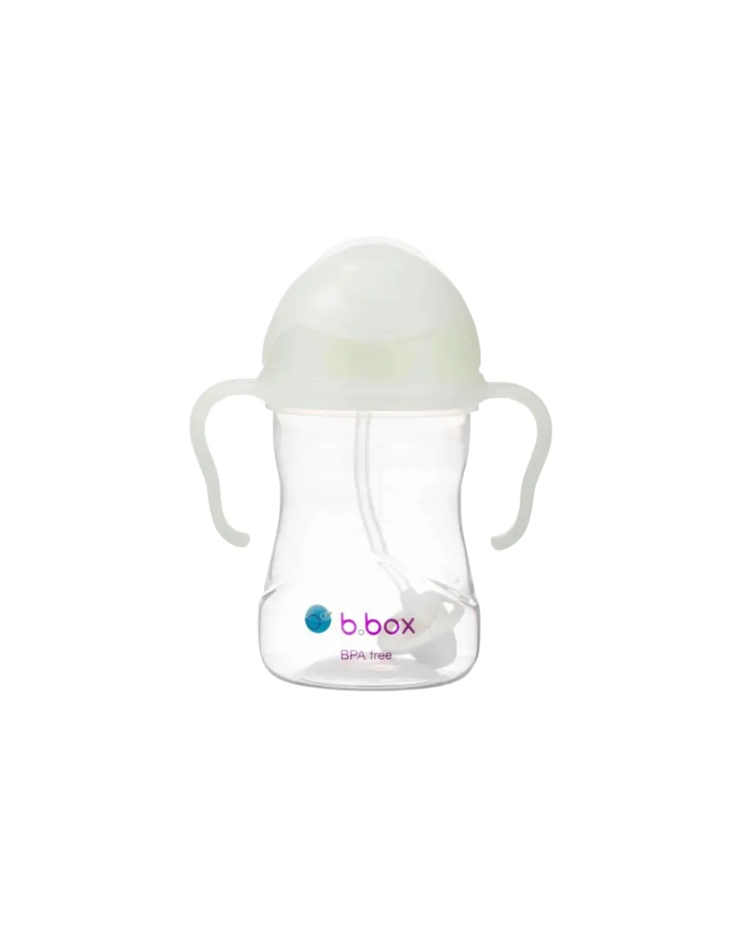 B.box - bidon dla dzieci - kubek niekapek ze słomką 240 ml Glow in the dark