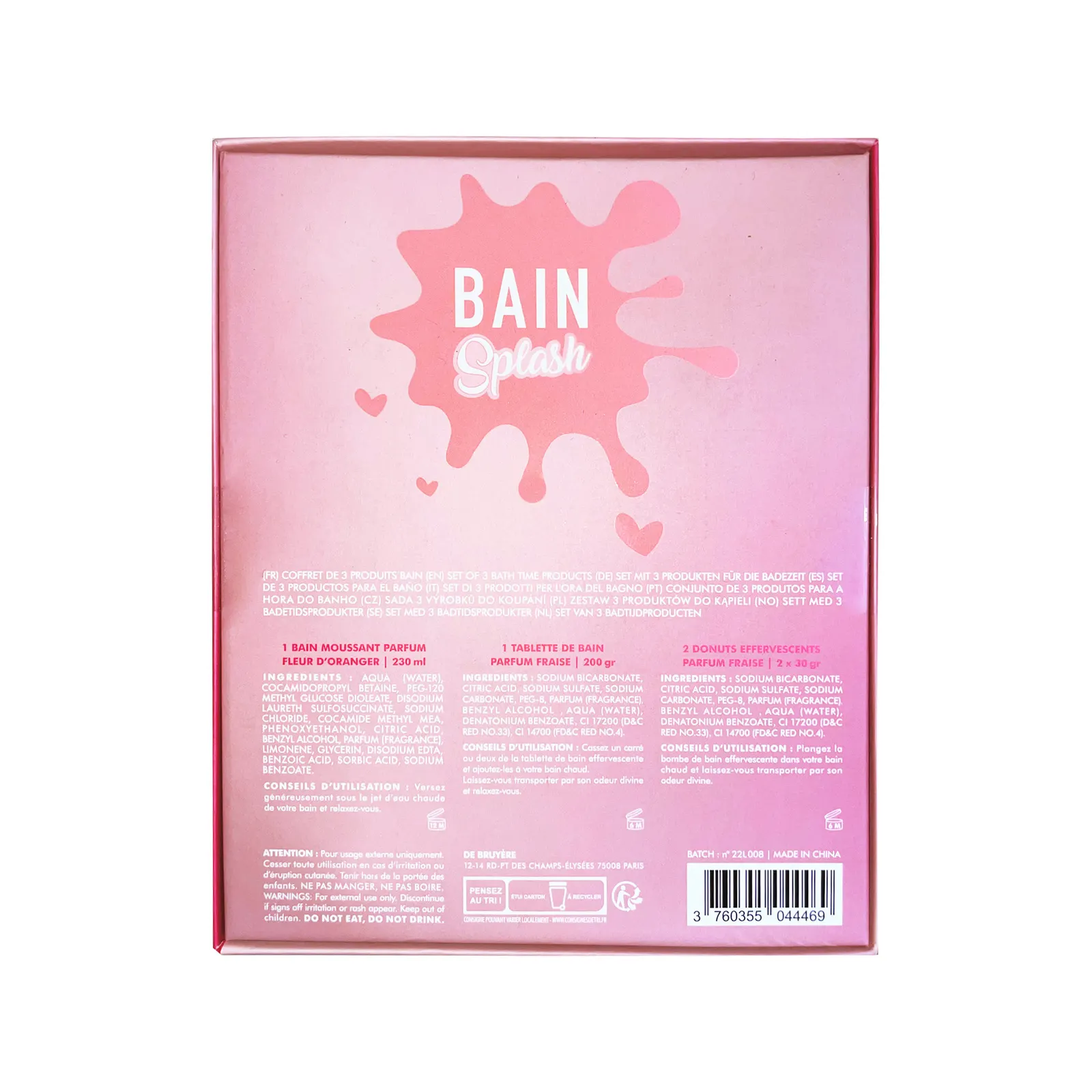 Inuwet - zestaw prezentowy do kąpieli Truskawka Inuwet - zestaw prezentowy do kąpieli Truskawka