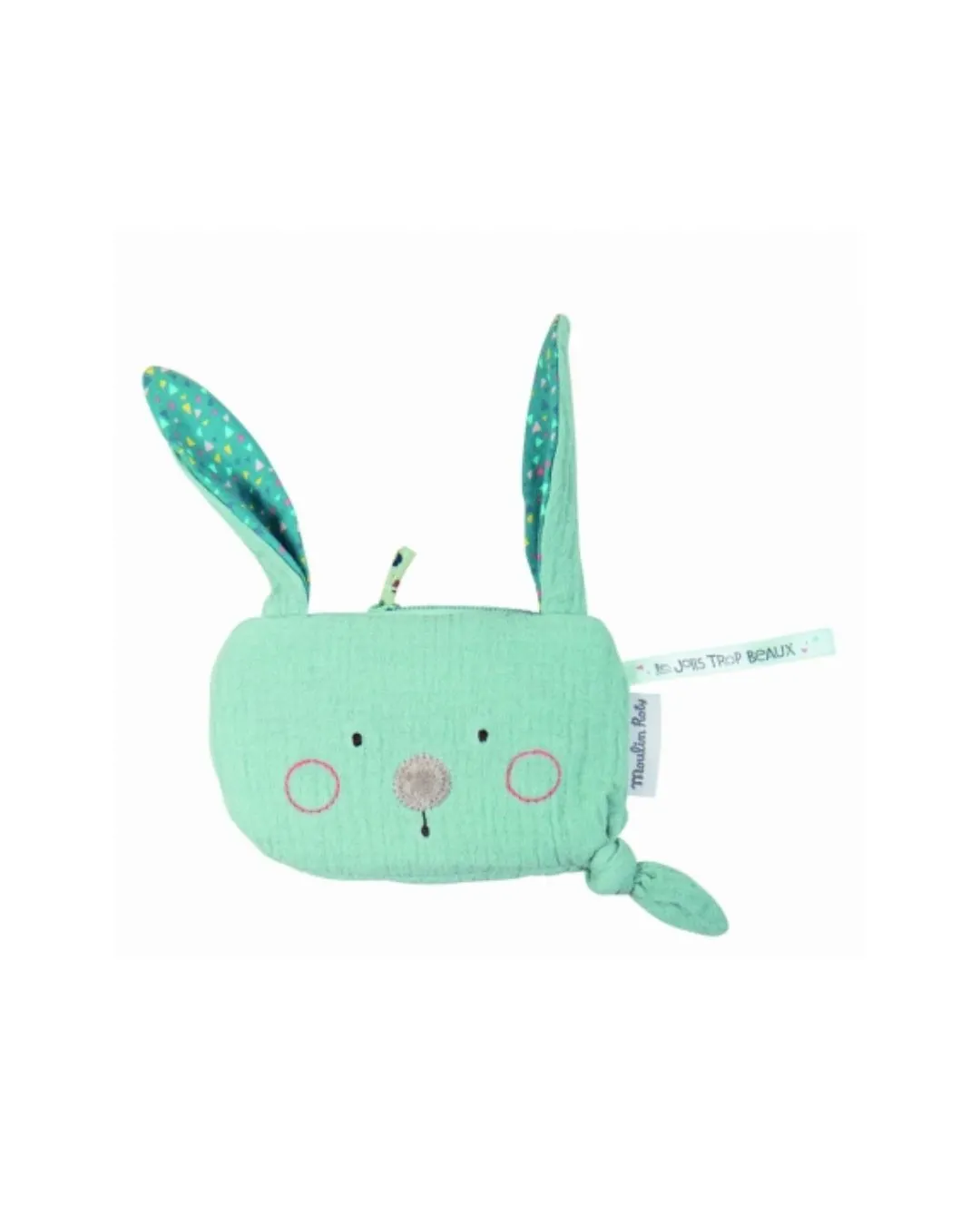 Moulin Roty - portfelik niebieski królik Moulin Roty - portfelik niebieski królik