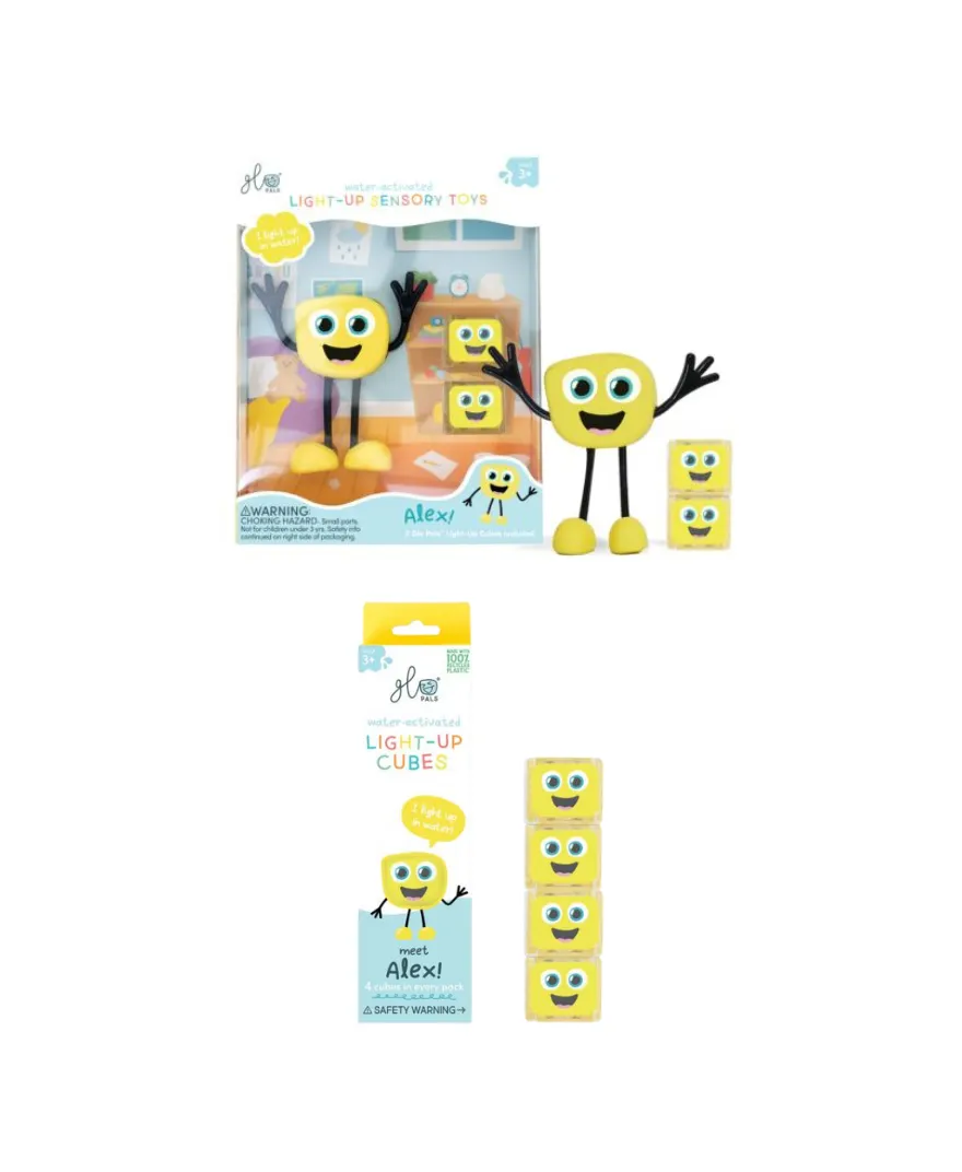 Glo Pals - zestaw kostek sensorycznych do kąpieli