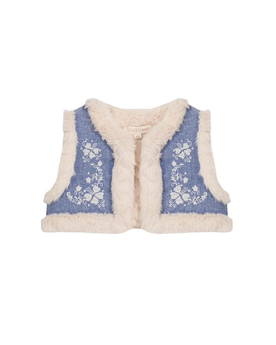 Louise Misha - dwustronna kamizelka Librana Light Blue Louise Misha - dwustronna kamizelka Librana Light Blue