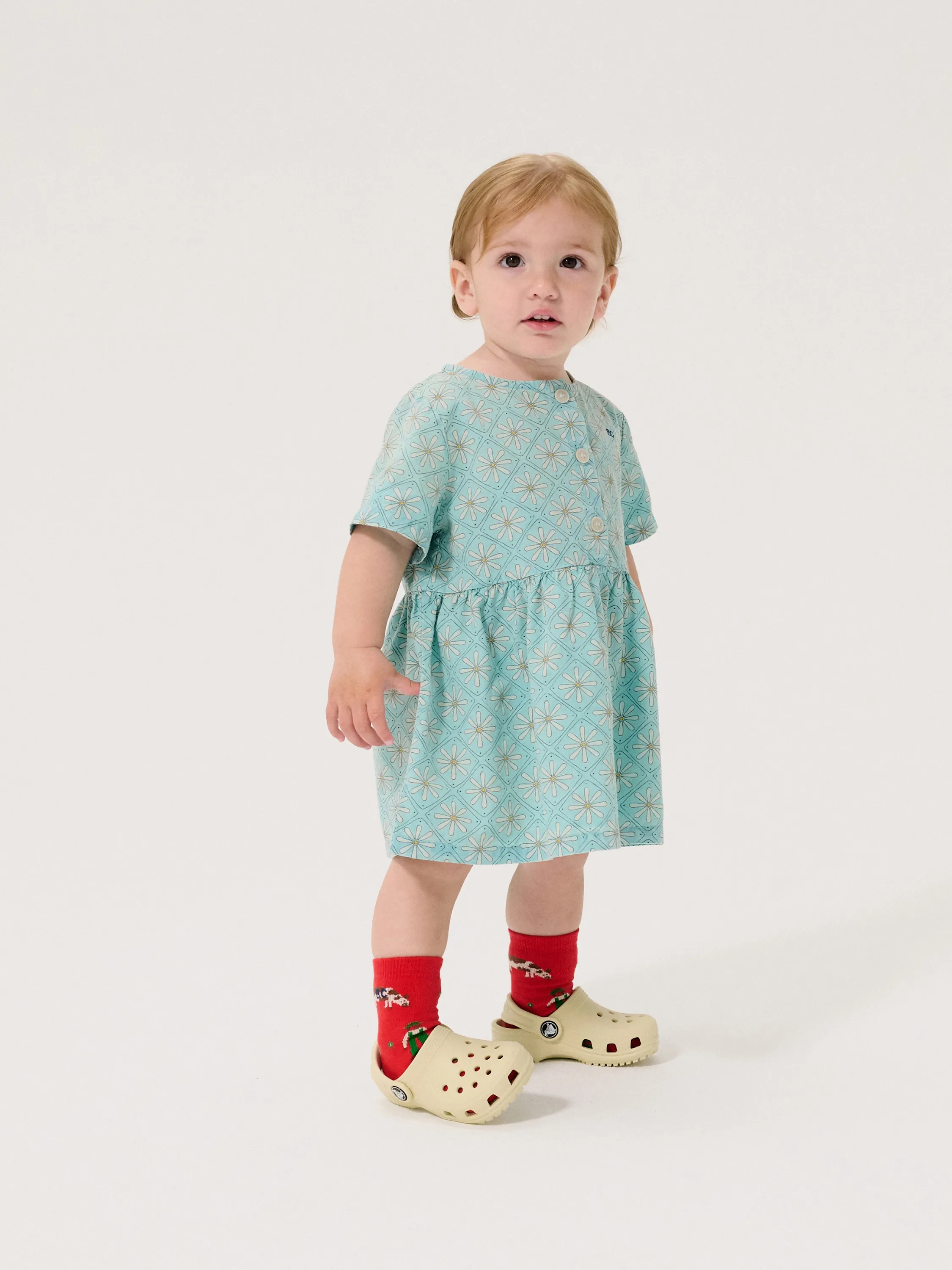 BOBO CHOSES - sukienka bawełniana Daisy Mosaic