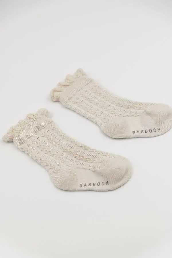 Bamboom - bambusowe skarpetki ażurowe jasnoszare Bamboom - bambusowe skarpetki ażurowe jasnoszare