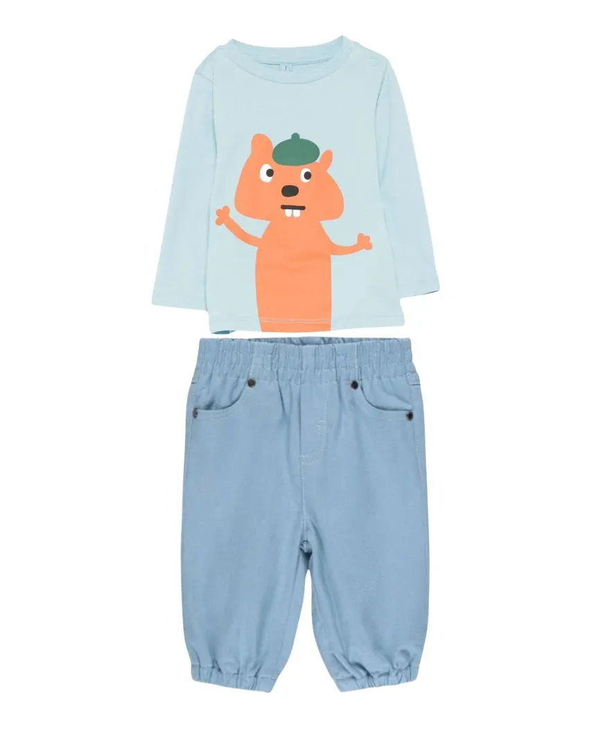 Stella Mccartney - stylizacja chłopięca Squirrel Print