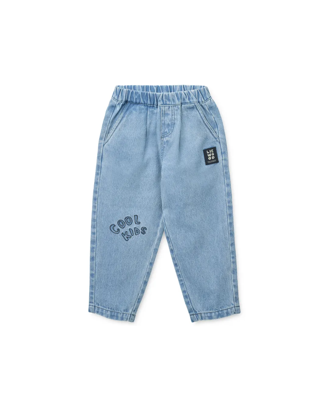 Liewood - spodnie jeansowe Borris Placement Cool kids / Light blue denim