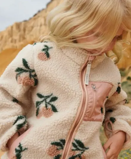 Liewood - kurtka dziecięca Nolan Pile Jacket Peach Sea shell