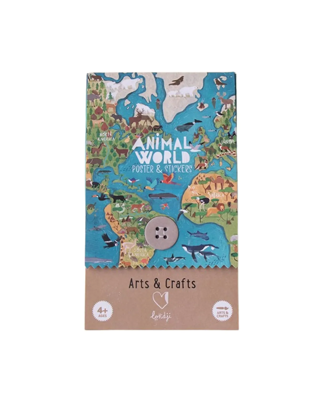 Londji - kreatywne naklejki Zwierzęta Świata