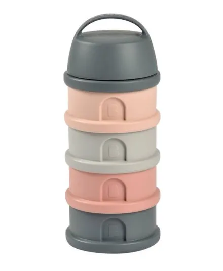 Beaba - pojemniki na mleko modyfikowane 4 komorowe Mineral Grey - Pink Beaba - pojemniki na mleko modyfikowane 4 komorowe Mineral Grey - Pink