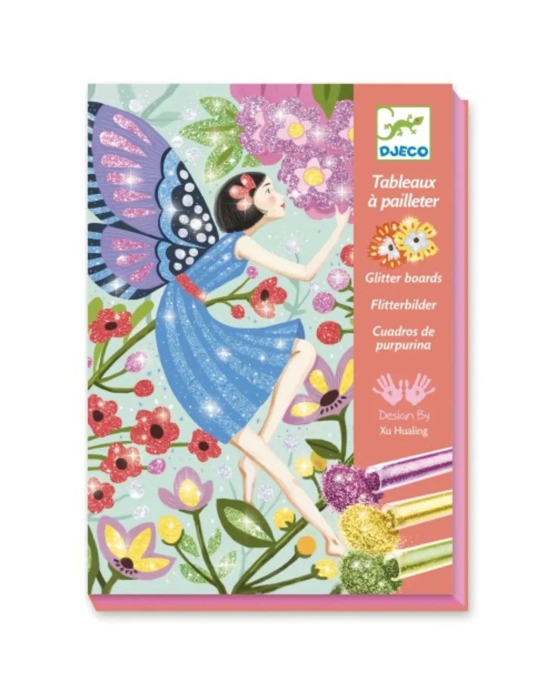 Djeco - zestaw artystyczny z brokatem Wróżki