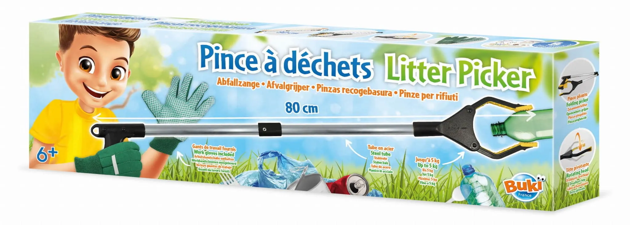 Buki - chwytak przedmiotów do zbierania odpadów Buki - chwytak przedmiotów do zbierania odpadów