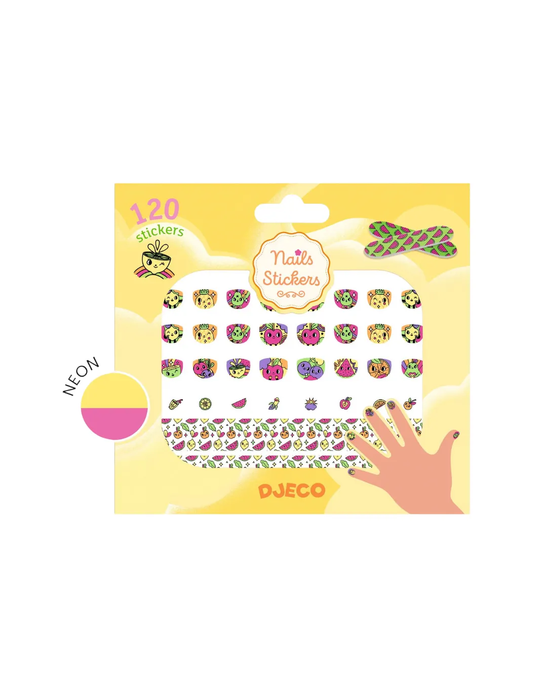 Djeco - naklejki na paznokcie dla dzieci owoce