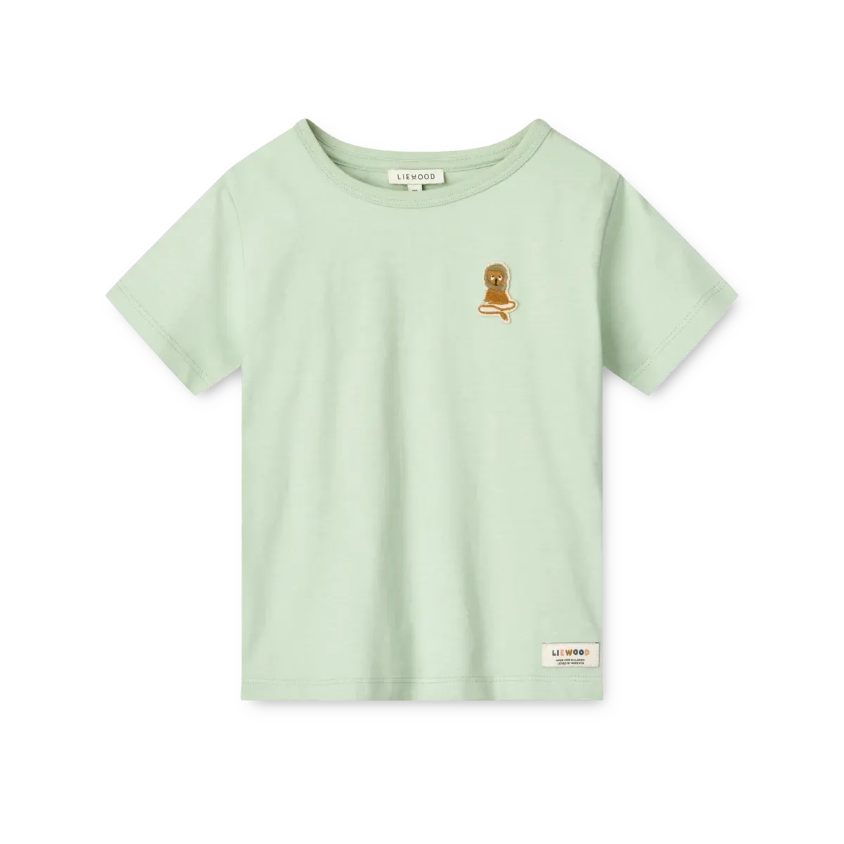 Liewood - koszulka T-shirt z krótkim rękawem i aplikacją Apia Light Peppermint Liewood - koszulka T-shirt z krótkim rękawem i aplikacją Apia Light Peppermint