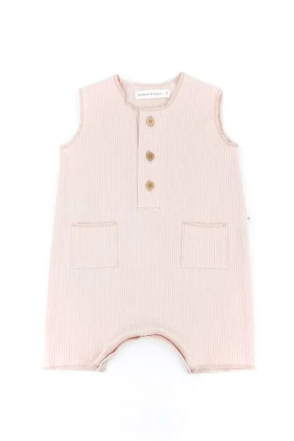 Bamboom - letni bambusowy rampers niemowlęcy Pure różowy Bamboom - letni bambusowy rampers niemowlęcy Pure różowy
