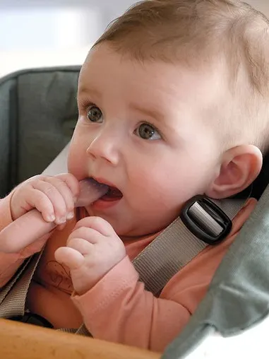 Beaba - zestaw 2 silikonowych pierwszych łyżeczek-gryzaków Cotton Candy/Sorbet