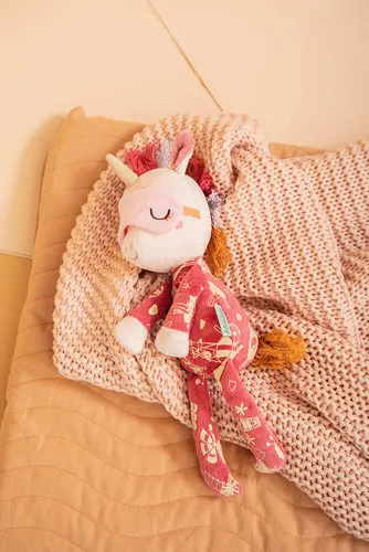 Lilliputiens - przytulanka do spania z elementami fluorescencyjnymi Jednorożec Lena 6m+ Lilliputiens - przytulanka do spania z elementami fluorescencyjnymi Jednorożec Lena 6m+