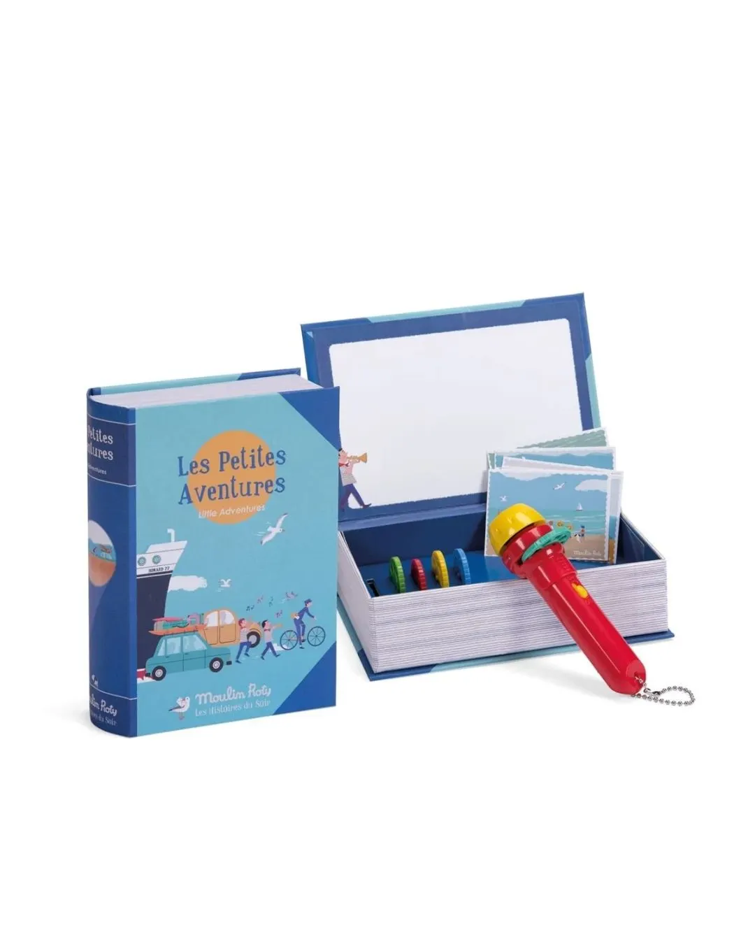 Moulin Roty – lampka z projektorem opowieści Małe Przygody Moulin Roty – lampka z projektorem opowieści Małe Przygody