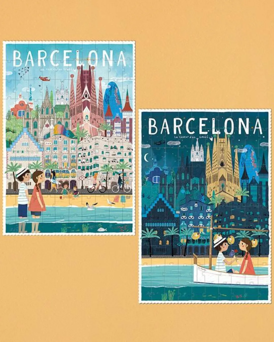 Londji - puzzle Gaudi Skyline dwustronne 100 elementów z grą obserwacyjną