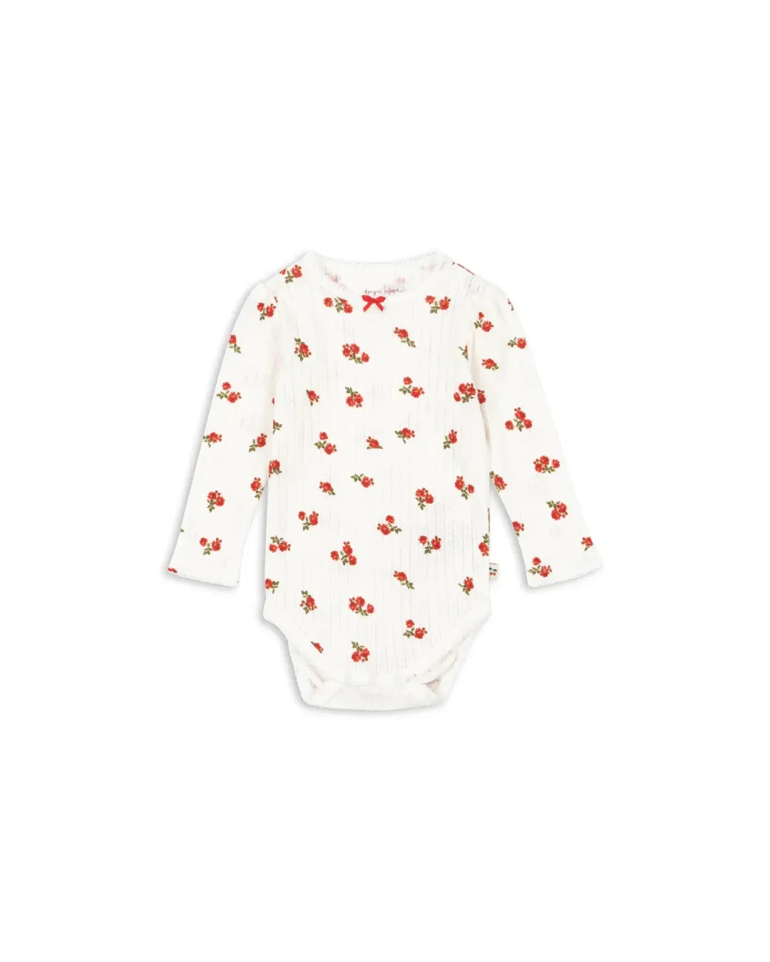 Konges Sløjd - body niemowlęce Minnie Body GOTS Rose Red