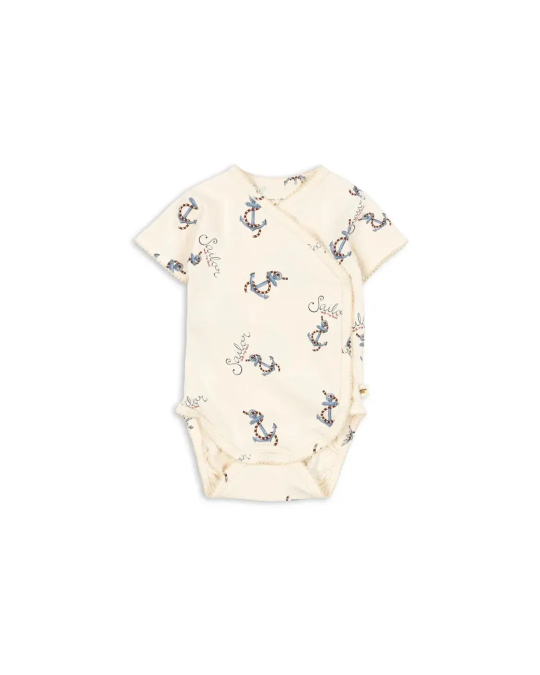 Konges Sløjd - body niemowlęce z krótkim rękawem Basic GOTS Rock My Boat