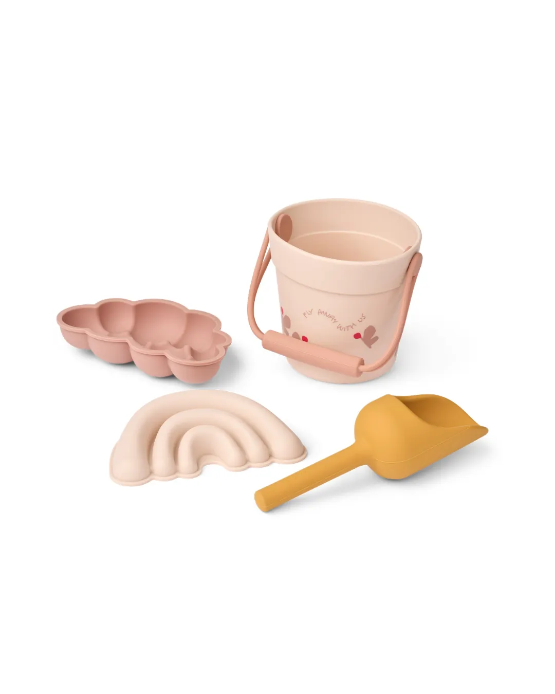 Liewood - zestaw plażowy Mini Butterfly / Apple blossom