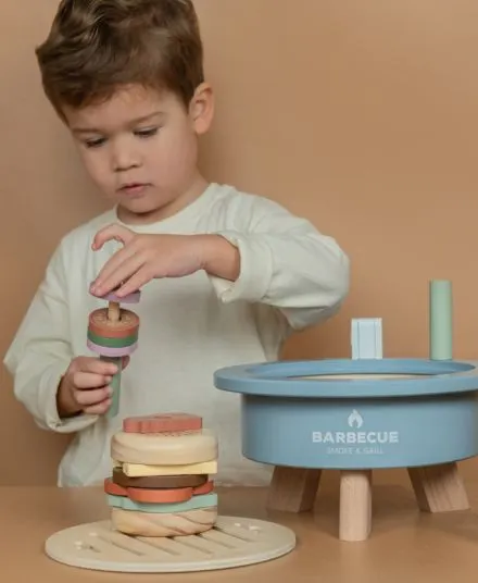 Little Dutch - drewniany zestaw do grillowania dla dzieci