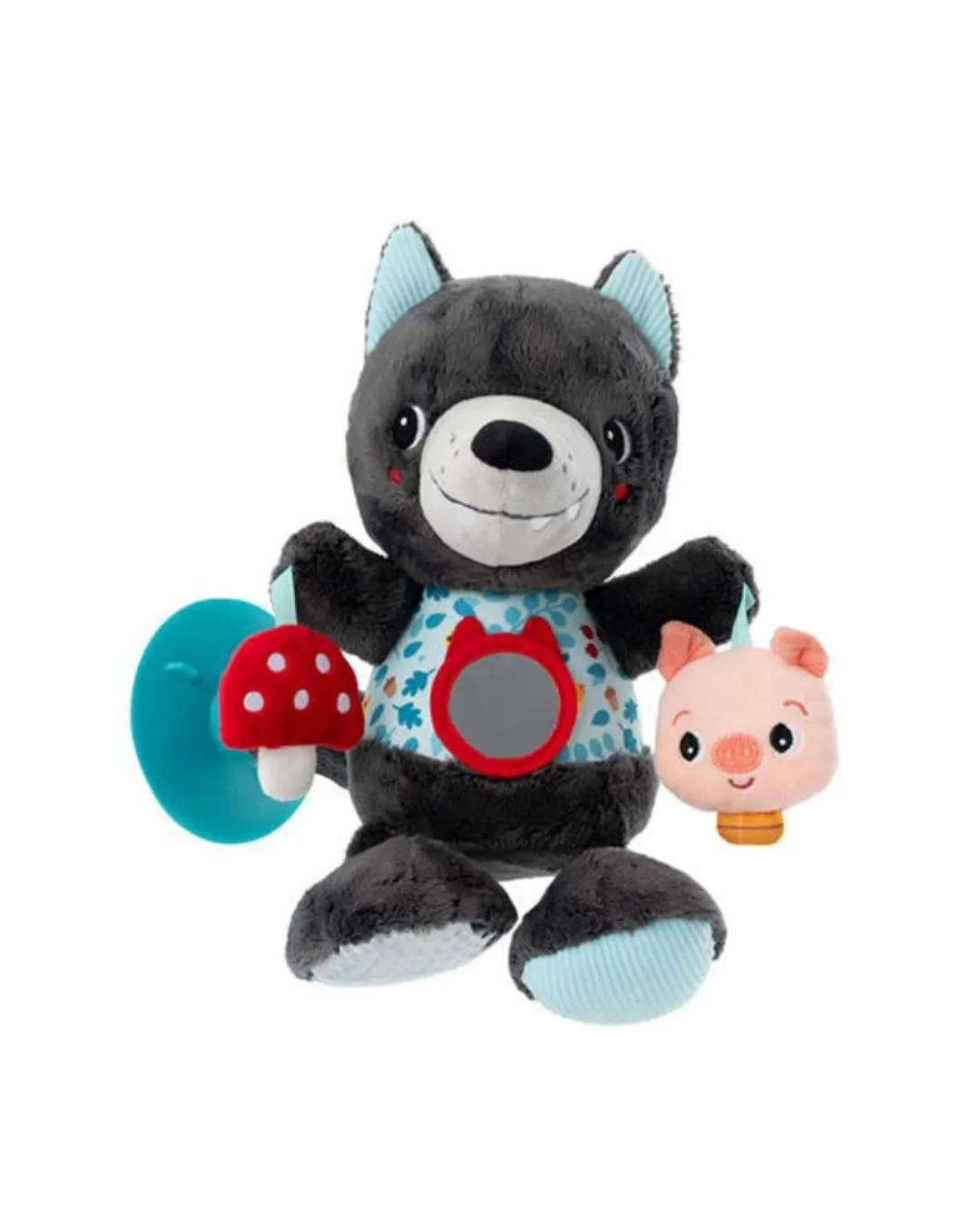 Lilliputiens - wielofunkcyjna przytulanka na przyssawce Wilk Louis Lilliputiens - wielofunkcyjna przytulanka na przyssawce Wilk Louis