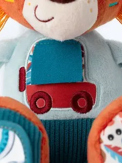 Lilliputiens - przytulanka aktywizująca wielofunkcyjna Lew Jack 9 m+ 