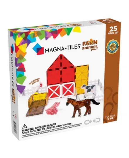 MAGNA-TILES - klocki magnetyczne dla dzieci 3+ Farm Animals 25 elementów MAGNA-TILES - klocki magnetyczne dla dzieci 3+ Farm Animals 25 elementów