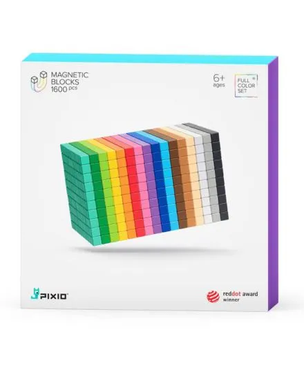 Pixio - klocki magnetyczne 1600 sztuk Design Series