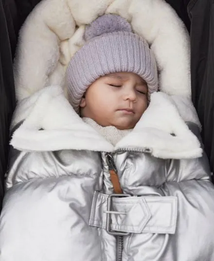 Elodie Details - śpiworek zimowy do wózka Silver Sheen Elodie Details - śpiworek zimowy do wózka Silver Sheen