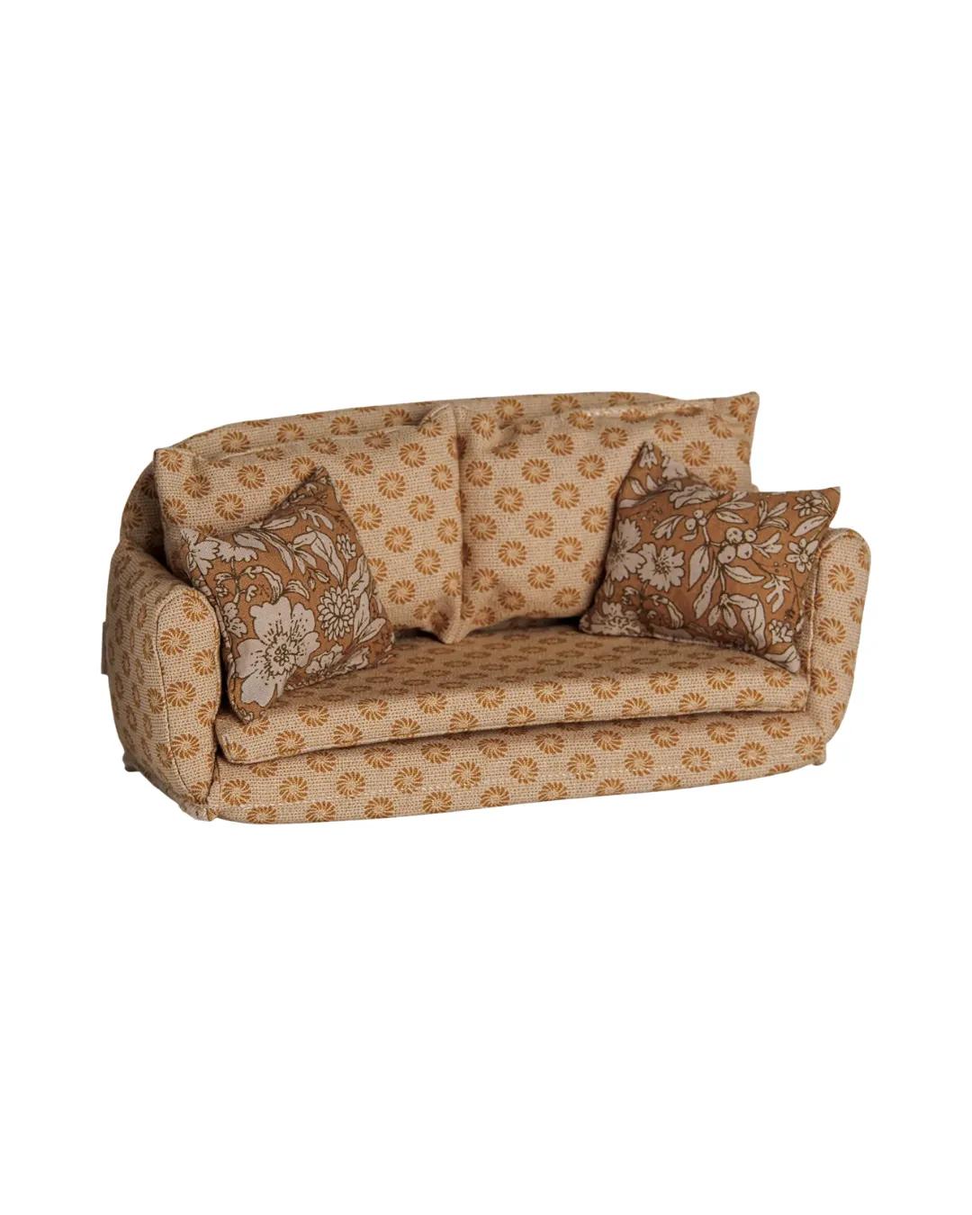 Maileg - sofa rozkładana dla myszek ochra Maileg - sofa rozkładana dla myszek ochra