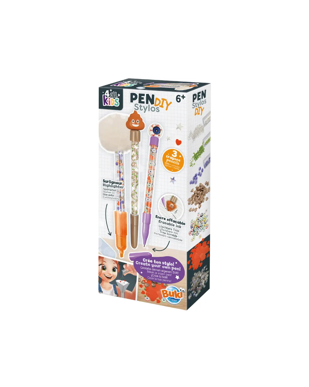 Buki - zestaw DIY - długopisy i mazak Poop Buki - zestaw DIY - długopisy i mazak Poop