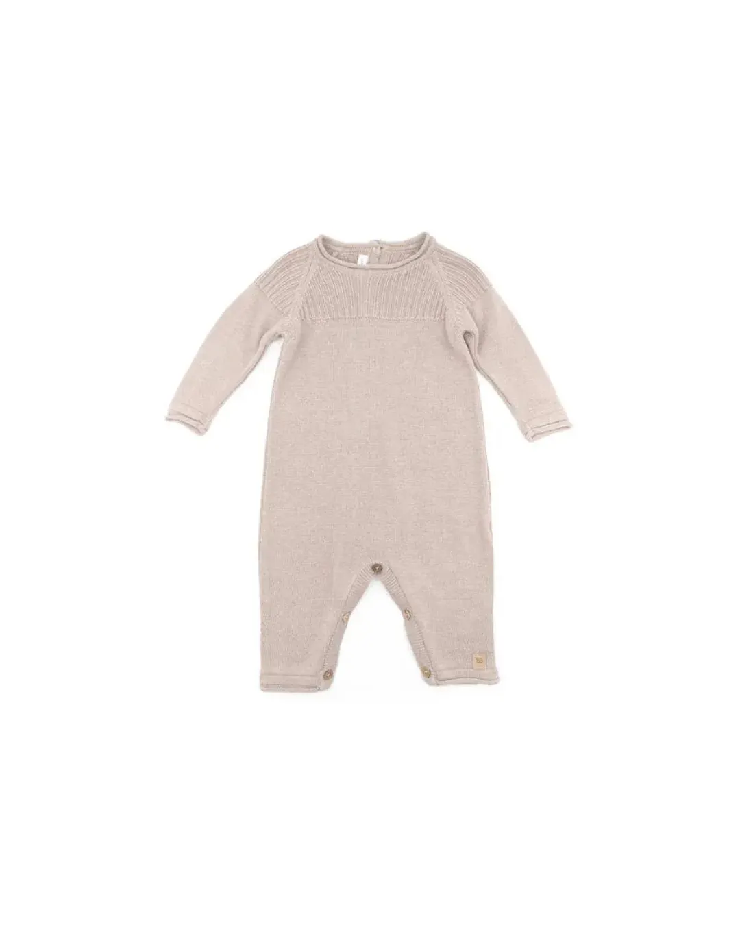 Bamboom - dzianinowy pajacyk bez stópek kamelowy