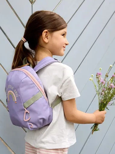Lassig - plecak mini Tiny Outdoor Rainbow Pastel Lilac