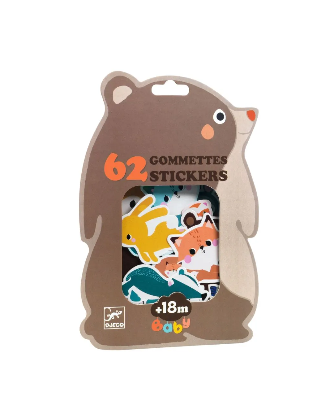 Djeco - duże naklejki dla maluszka leśne zwierzątka