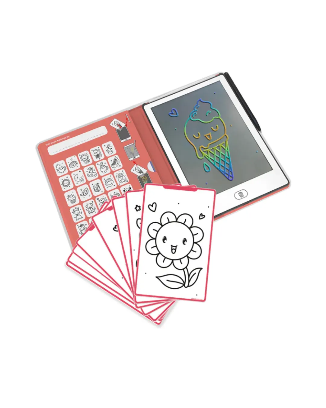 Kidywolf - KIDYDRAW-MINI - pad rysunkowy z ekranem LCD Dinosaurs