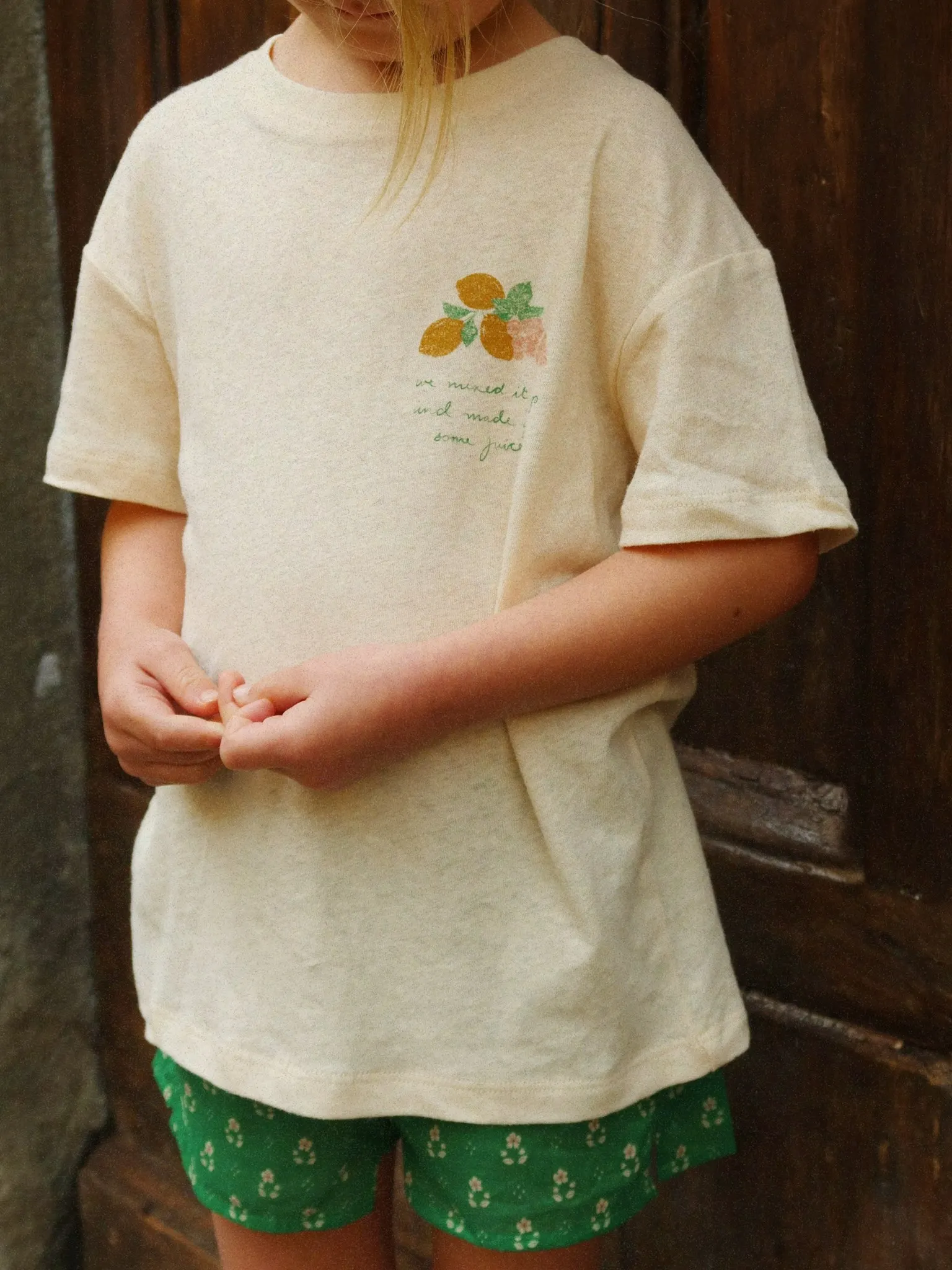 Konges Sløjd - koszulka Era Tee OCS Buttercream/Juicy