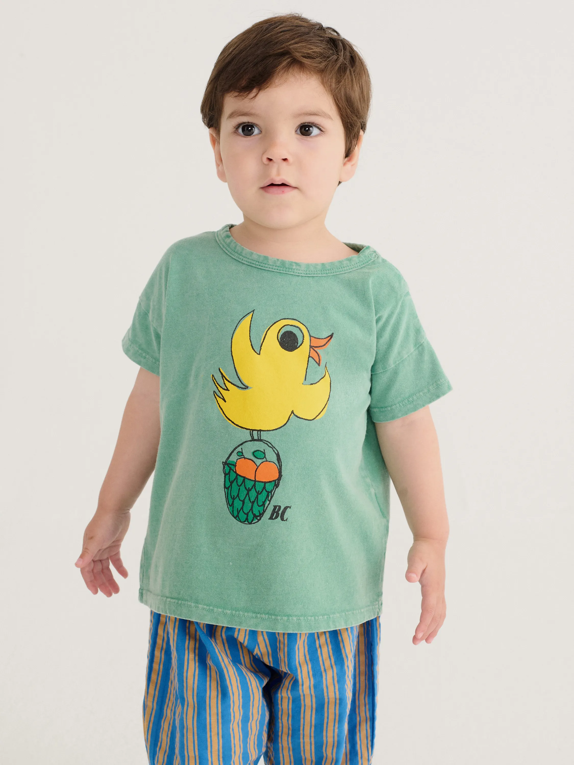 BOBO CHOSES - t-shirt niemowlęcy z krótkim rękawem Flying Oranges