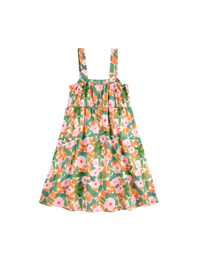 BOBO CHOSES - sukienka w kwiaty Floral na ramiączkach muliticolor