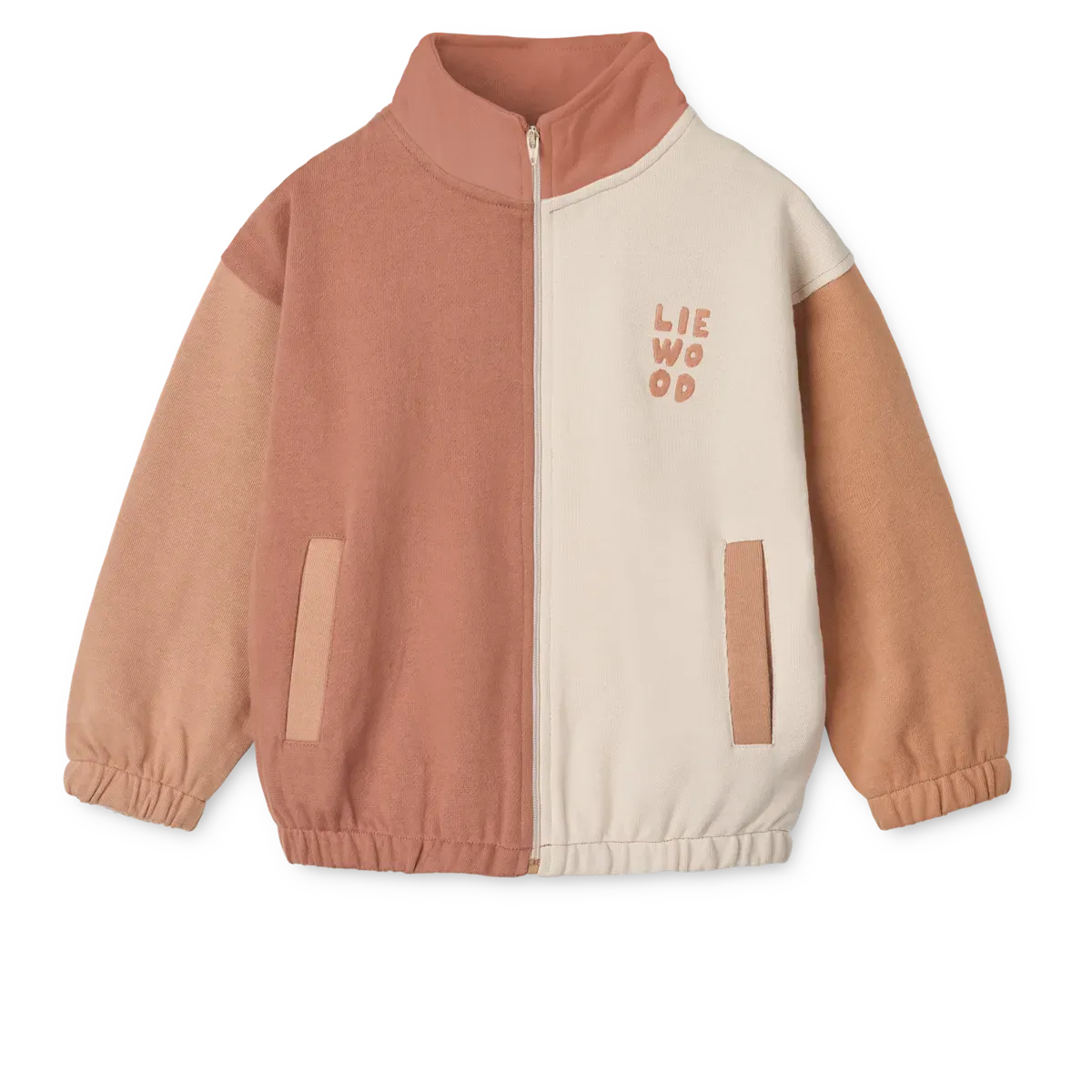 Liewood - bluza rozpinana Cassius Zip-up Sweatshirt Tuscany Rose