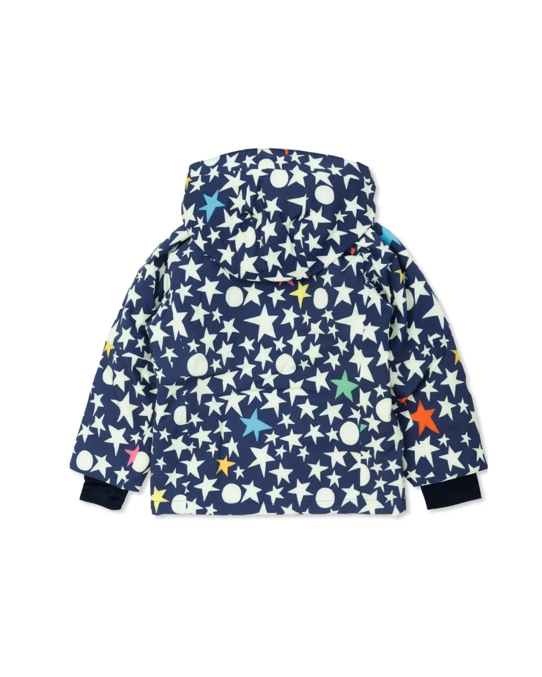 Stella McCartney - kurtka narciarska Star Print granatowa