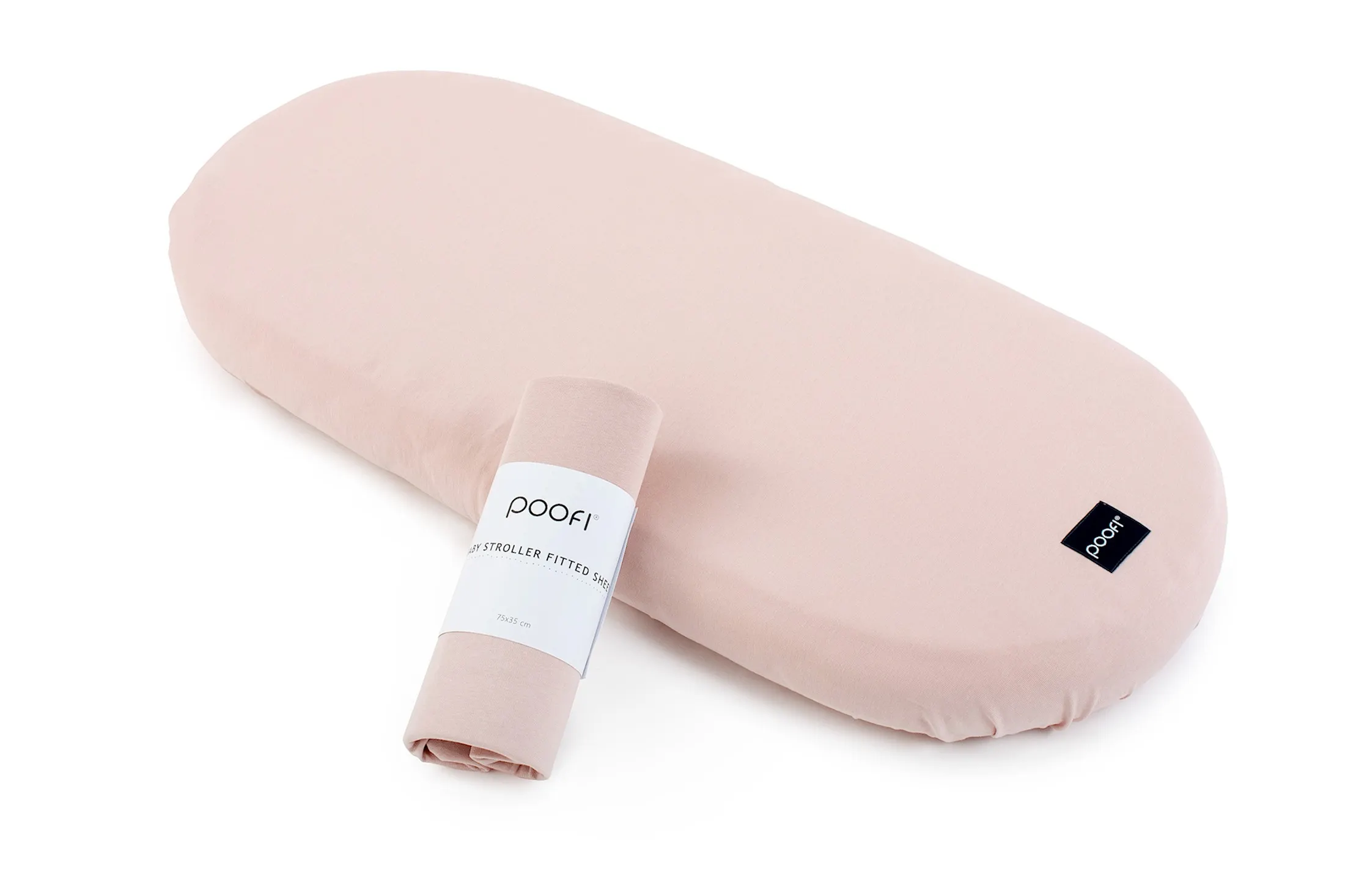 Poofi - prześcieradło do wózka Organic Pudrowy Poofi - prześcieradło do wózka Organic Pudrowy