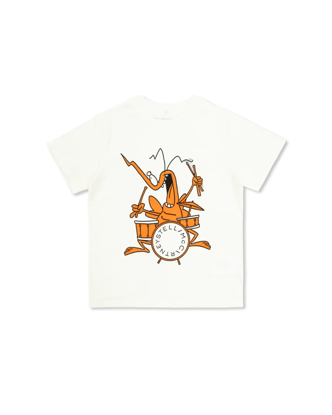 Stella McCartney - biała koszulka z nadrukiem Stella McCartney - biała koszulka z nadrukiem