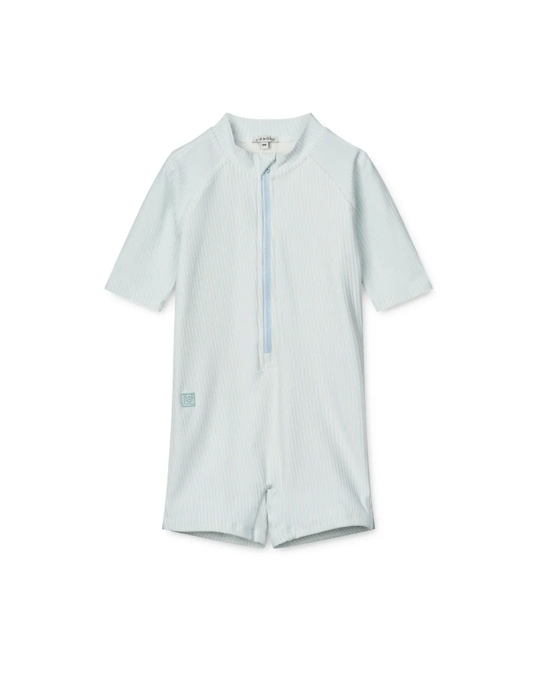 Liewood - kombinezon kąpielowy z krótkim rękawem UV Max Seersucker pure sky creme de la creme Liewood - kombinezon kąpielowy z krótkim rękawem UV Max Seersucker pure sky creme de la creme