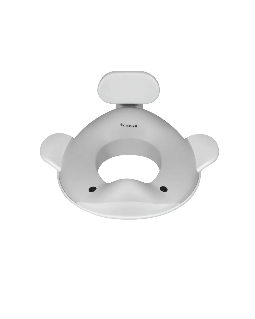 Kindsgut - deska nakładka sedesowa Wieloryb jasnoszara